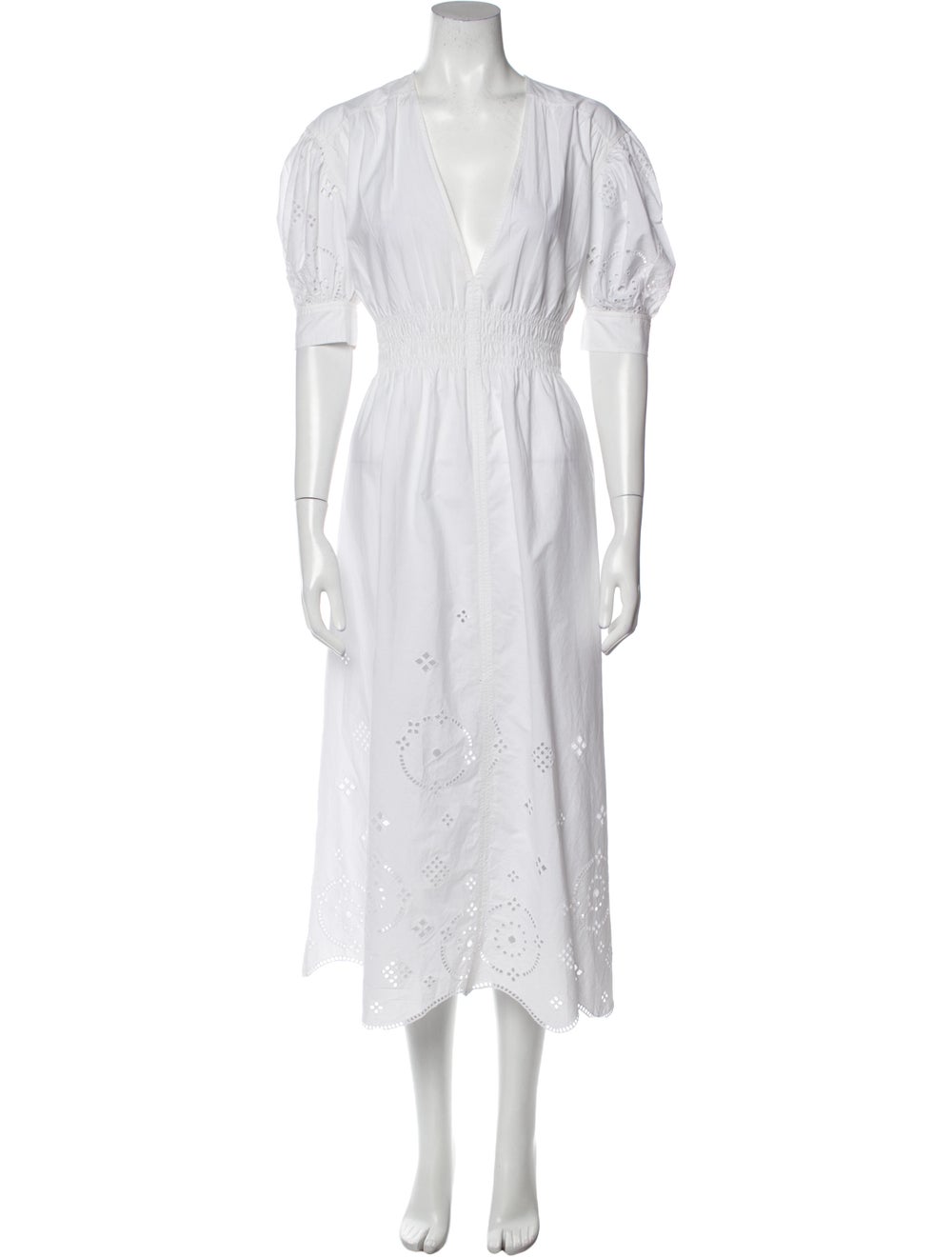 Ganni V-Neck Long Dress - image 1