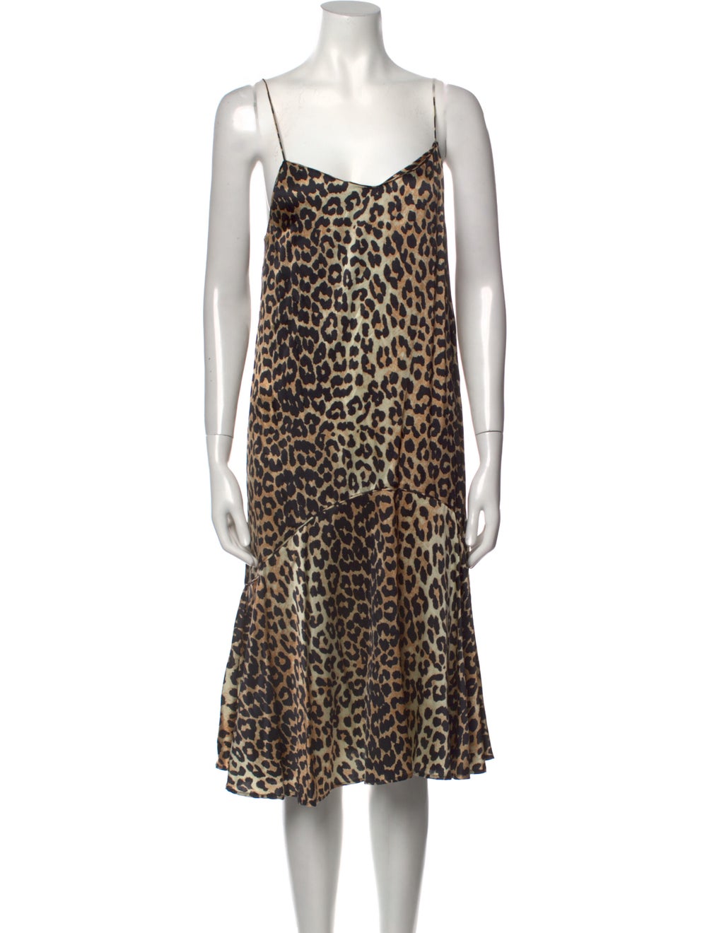 Ganni Silk Midi Length Dress - image 1