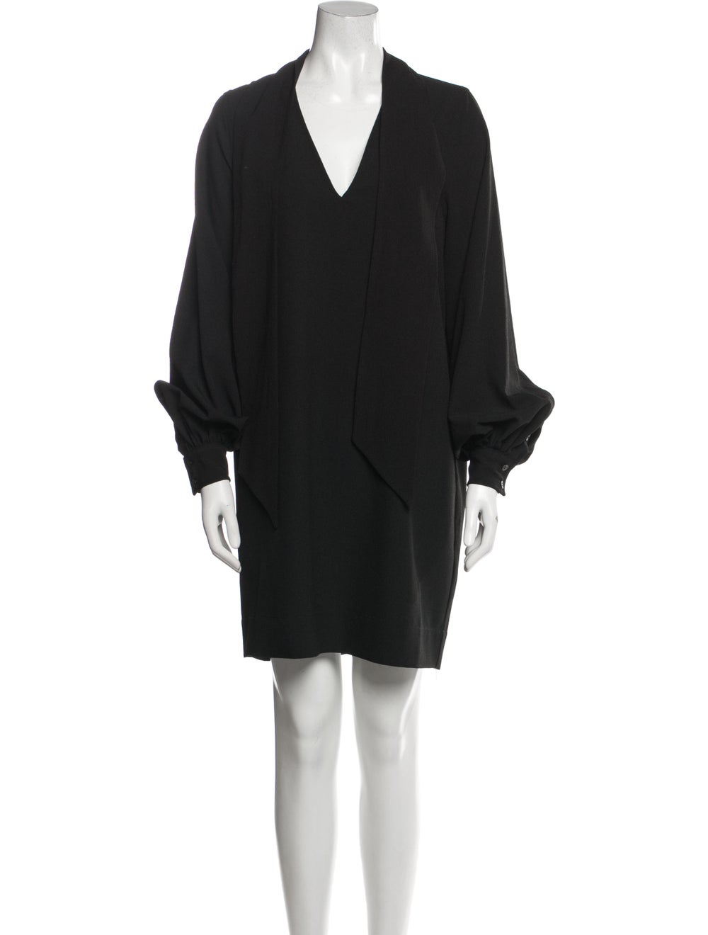 Ganni V-Neck Mini Dress - image 1