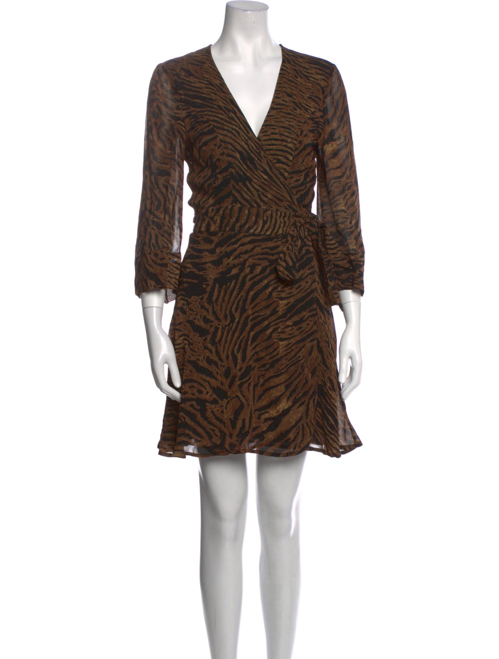Ganni Animal Print Mini Dress - image 1