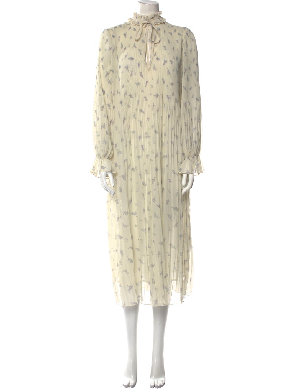 Ganni Floral Print Long Dress - image 1