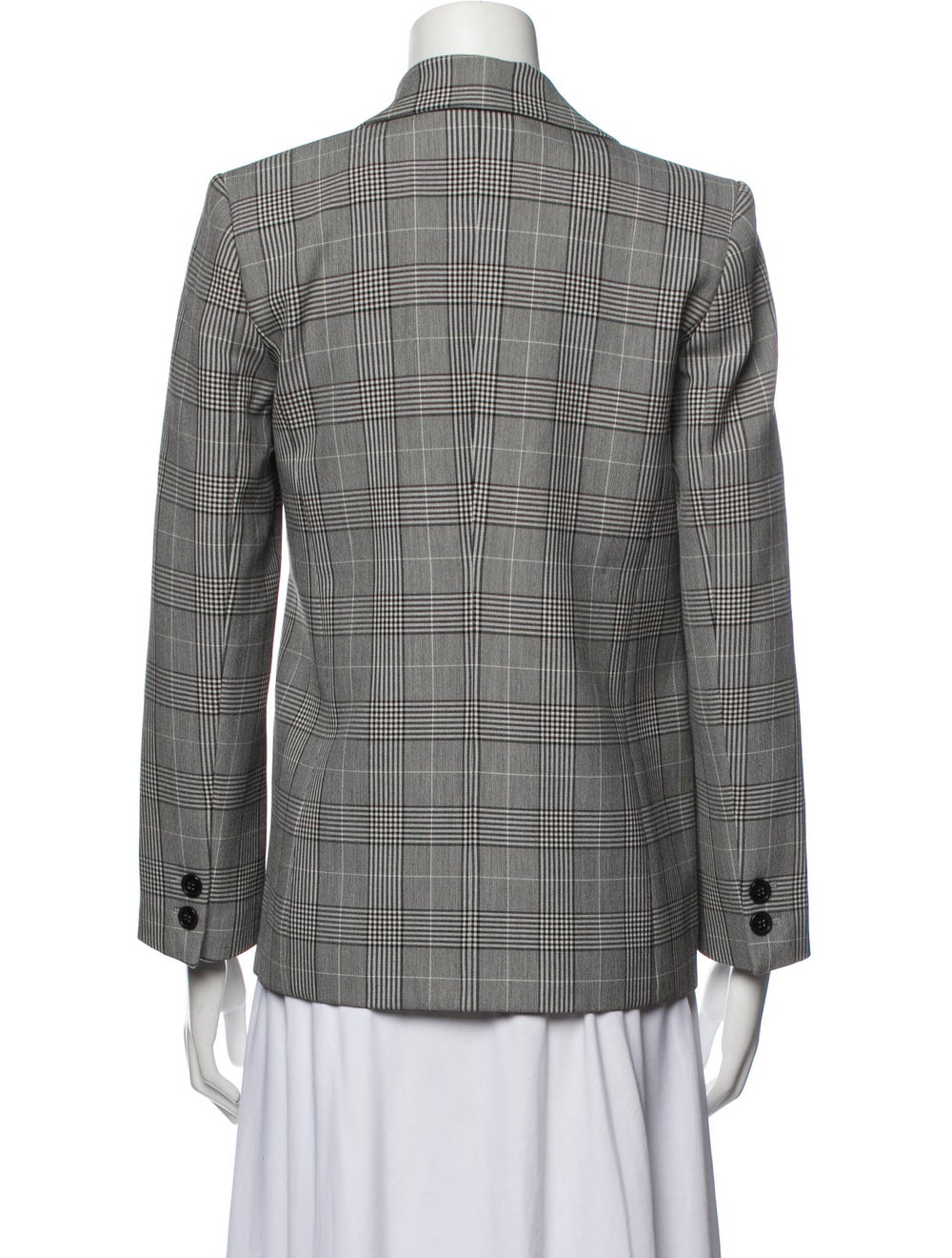 Ganni Plaid Print Blazer - image 3