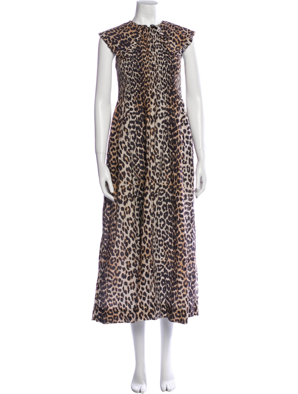 Ganni Animal Print Long Dress - image 1