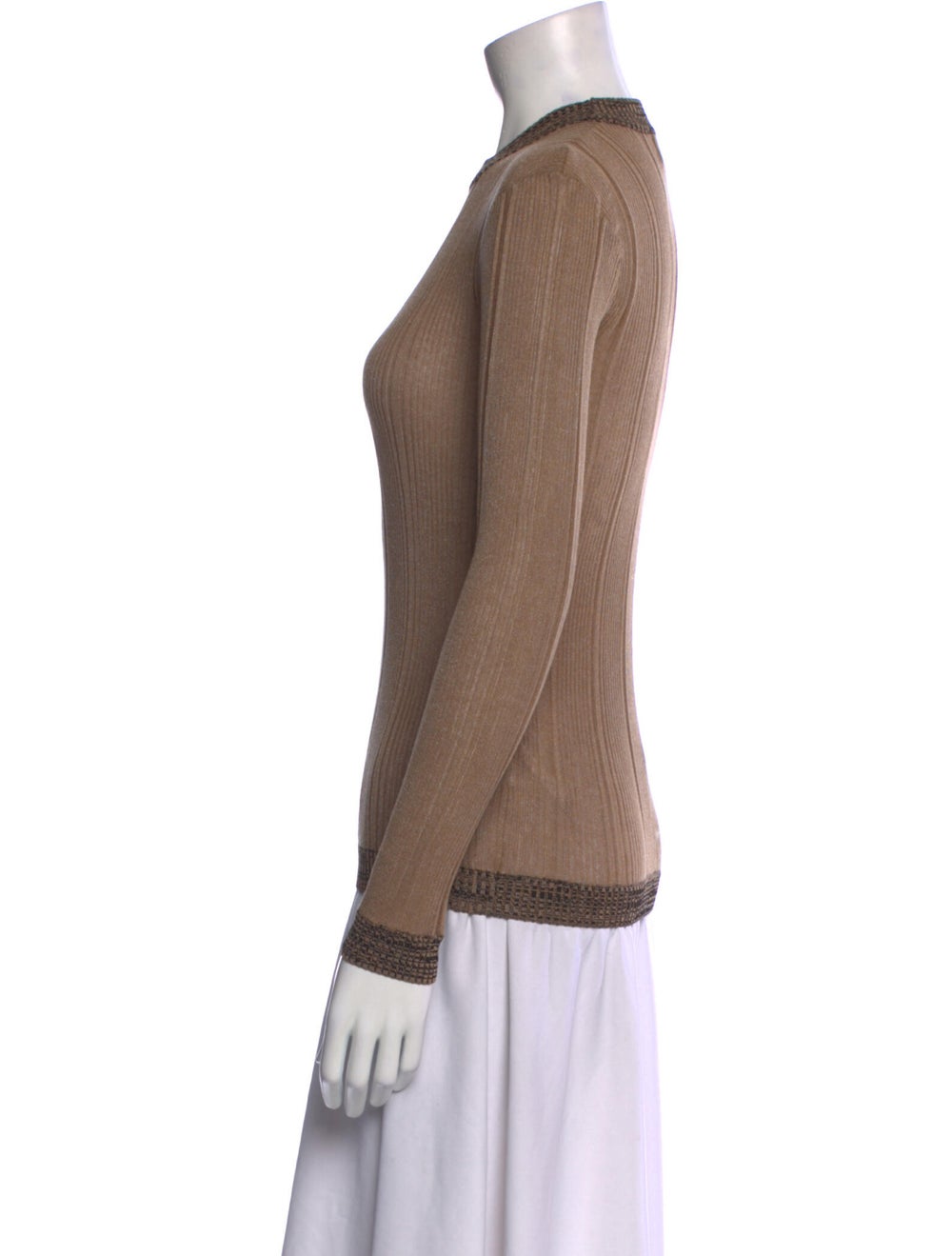 Ganni Mock Neck Long Sleeve Top - image 2