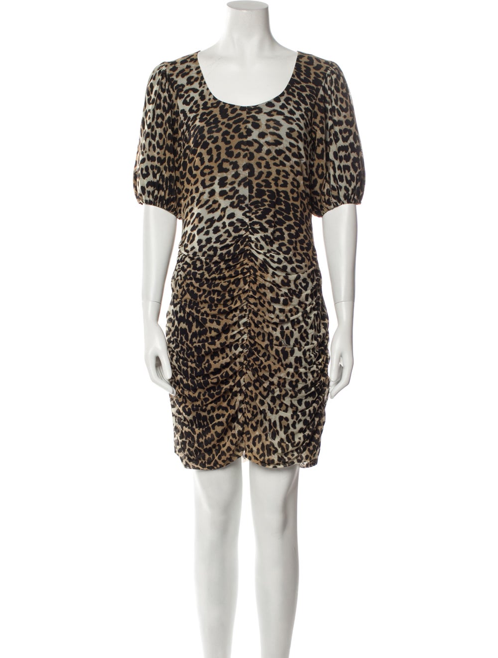 Ganni Animal Print Mini Dress w/ Tags - image 1