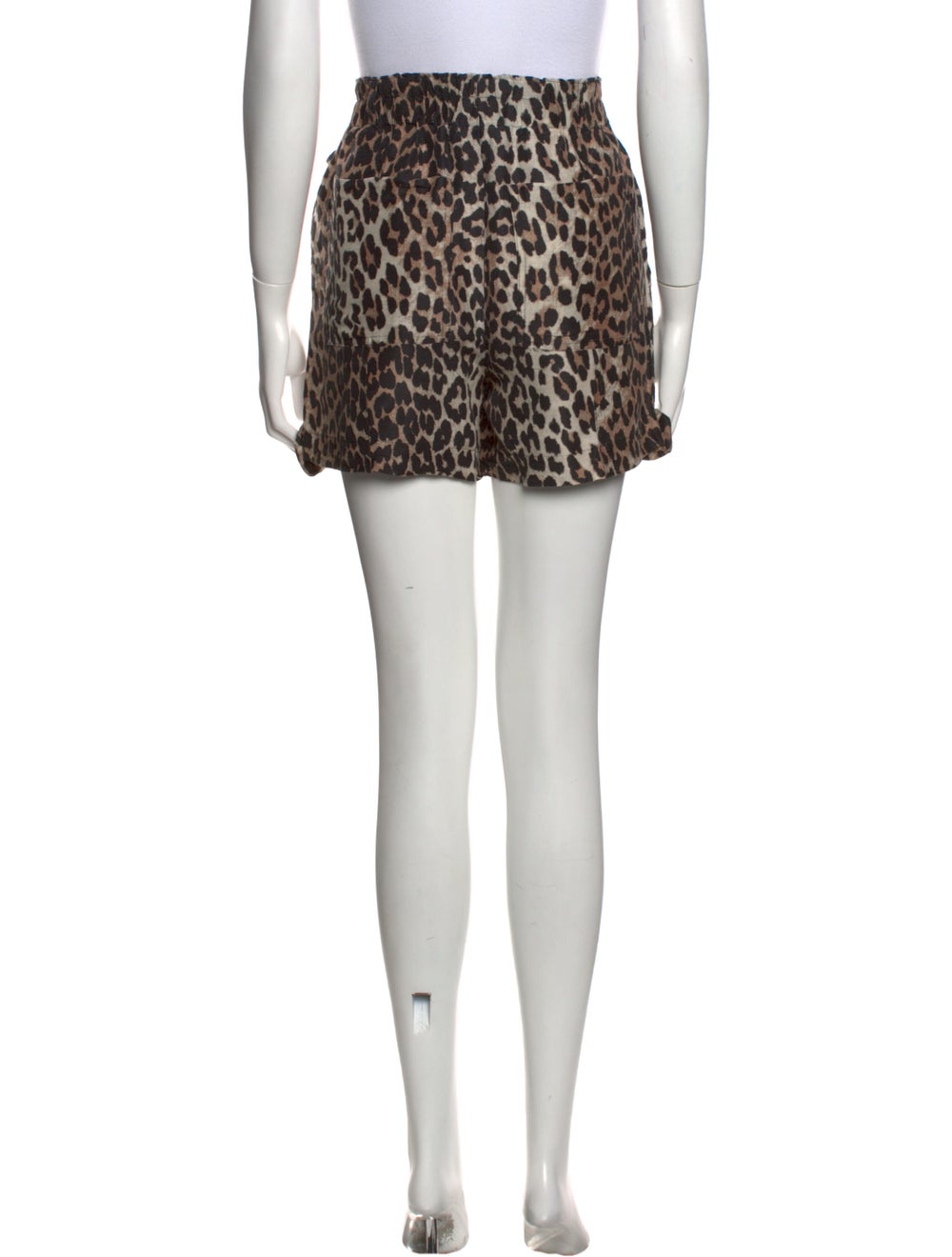 Ganni Animal Print Mini Shorts - image 3