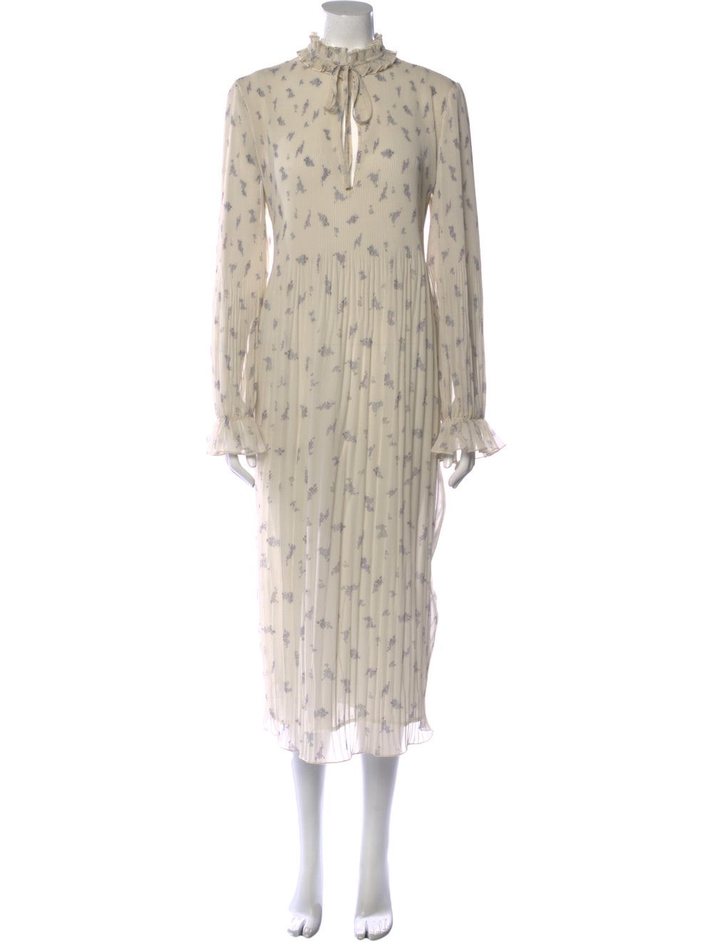 Ganni Floral Print Long Dress - image 1