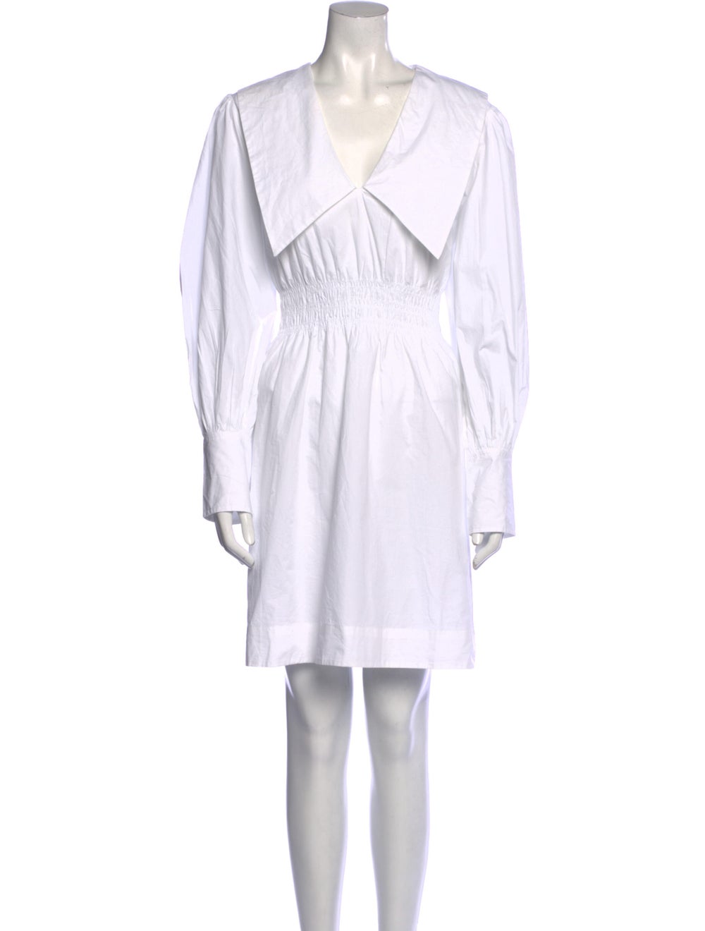 Ganni V-Neck Mini Dress - image 1