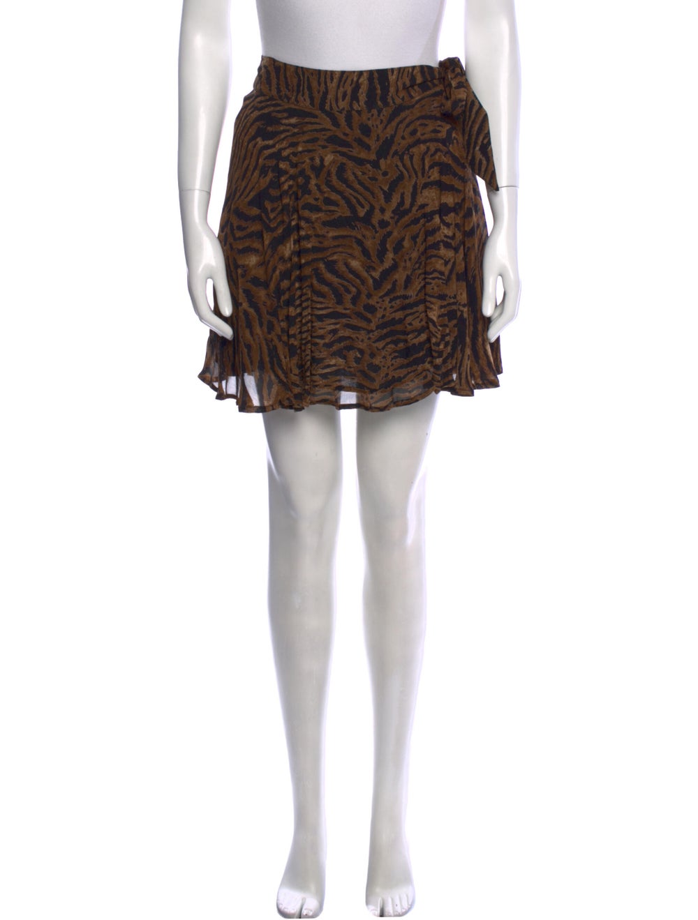 Ganni Animal Print Mini Skirt - image 1