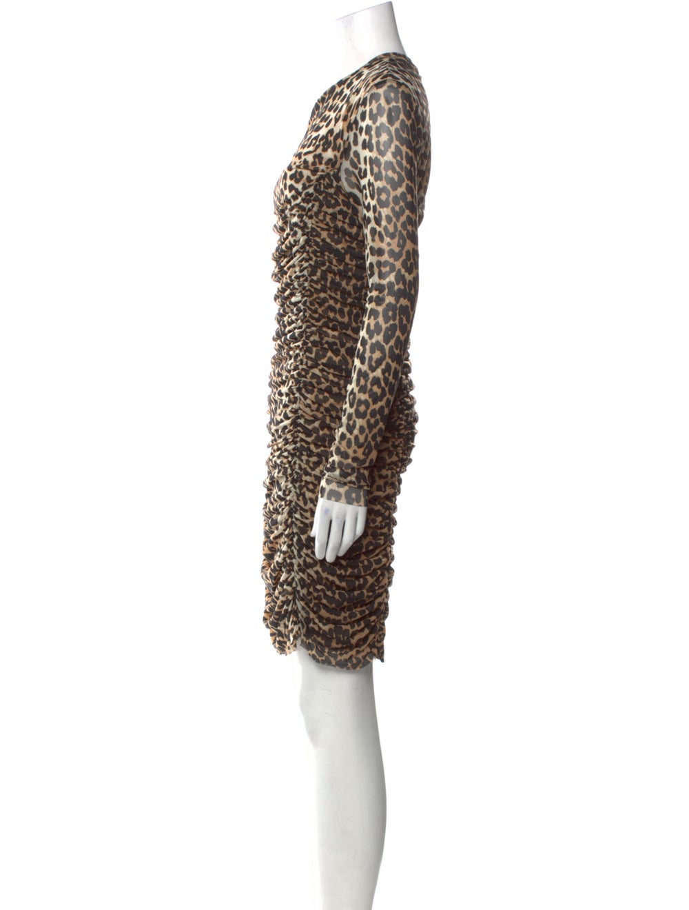 Ganni Animal Print Mini Dress - image 2