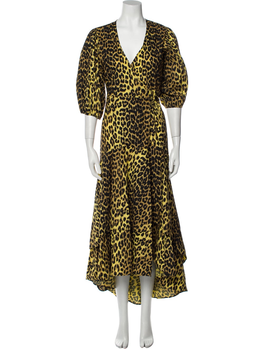 Ganni Animal Print Long Dress - image 1