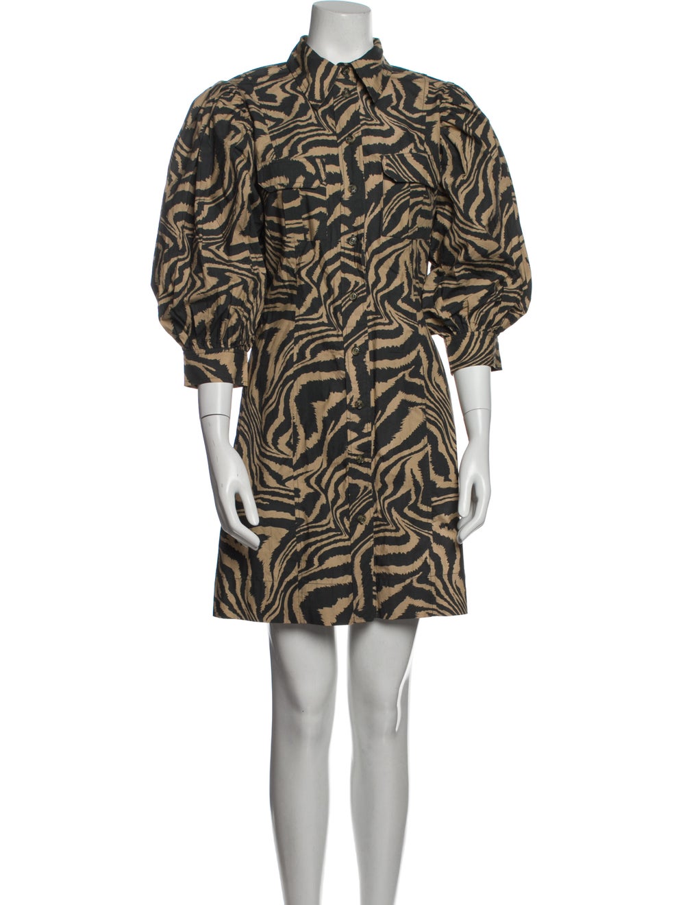 Ganni Printed Mini Dress - image 1