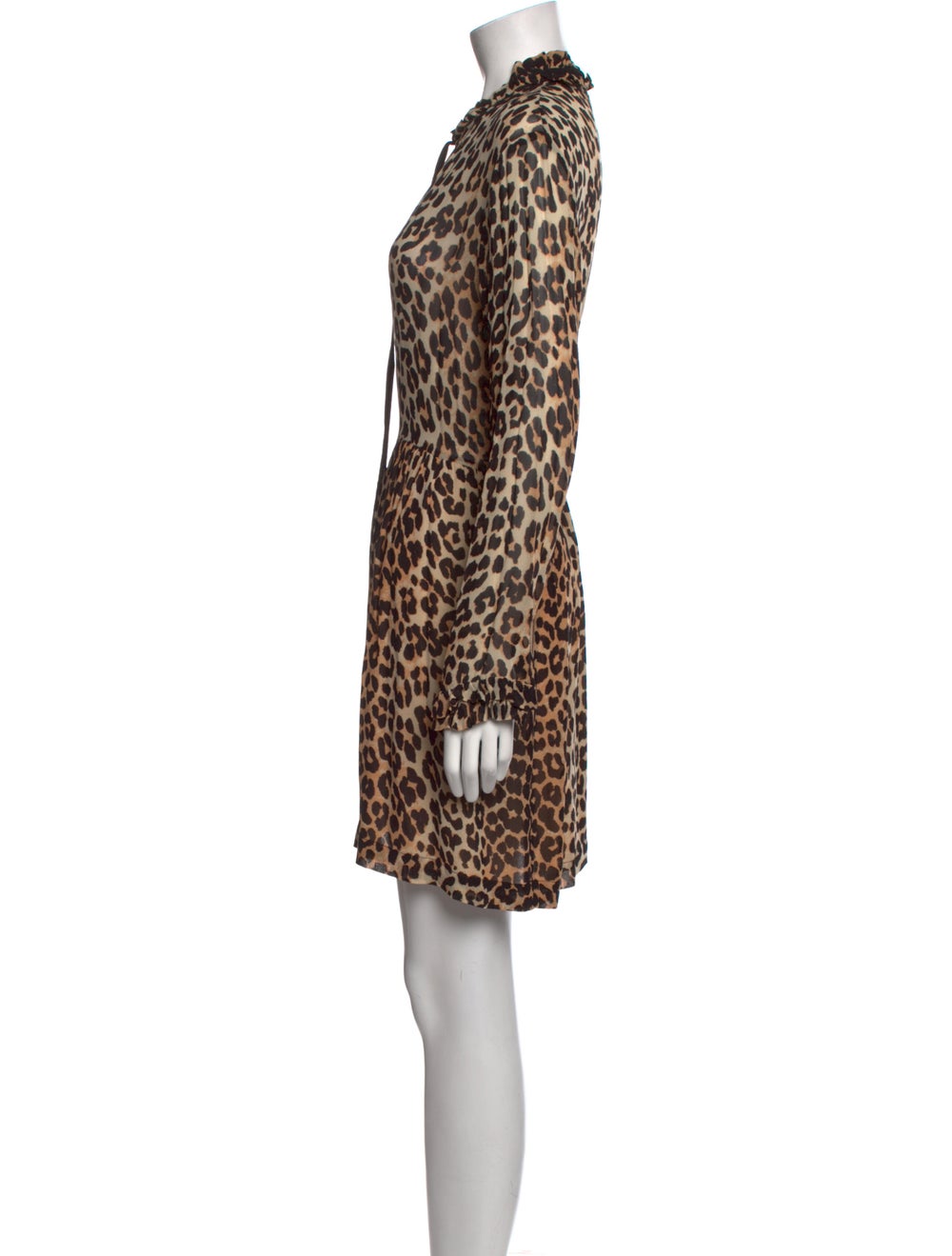Ganni Animal Print Mini Dress - image 2