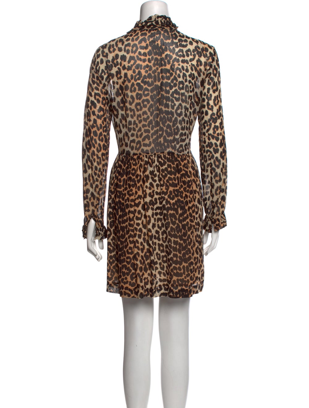 Ganni Animal Print Mini Dress - image 3