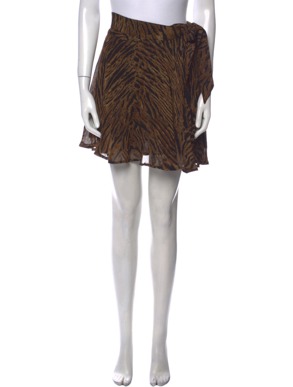 Ganni Animal Print Mini Skirt - image 1