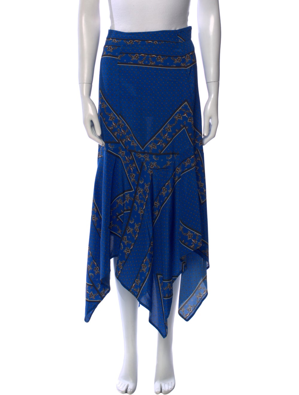Ganni Silk Midi Length Skirt - image 1
