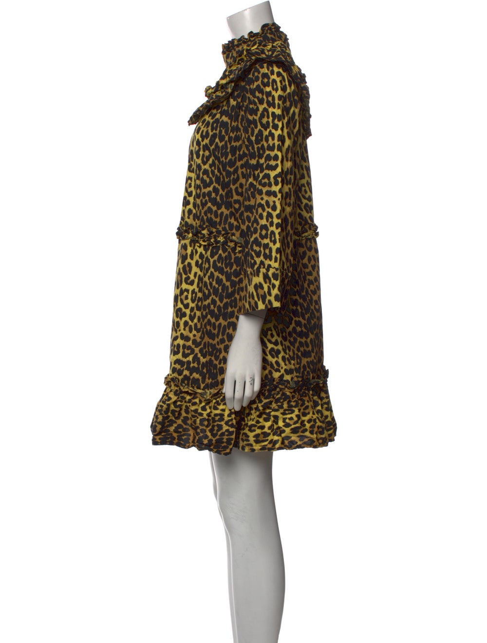 Ganni Animal Print Mini Dress - image 2