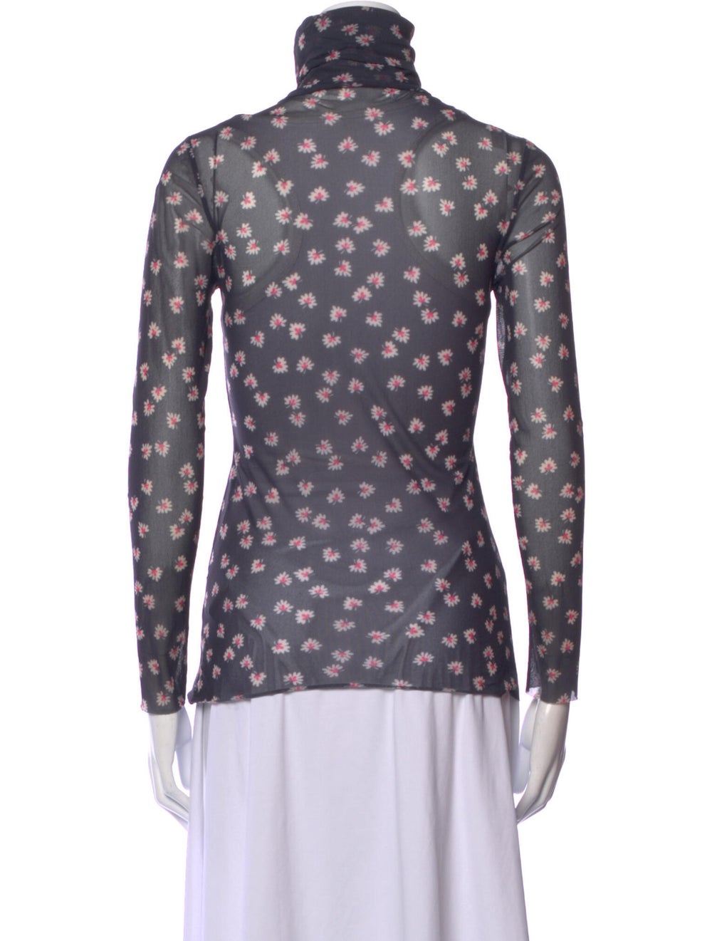Ganni Floral Print Turtleneck Top - image 3