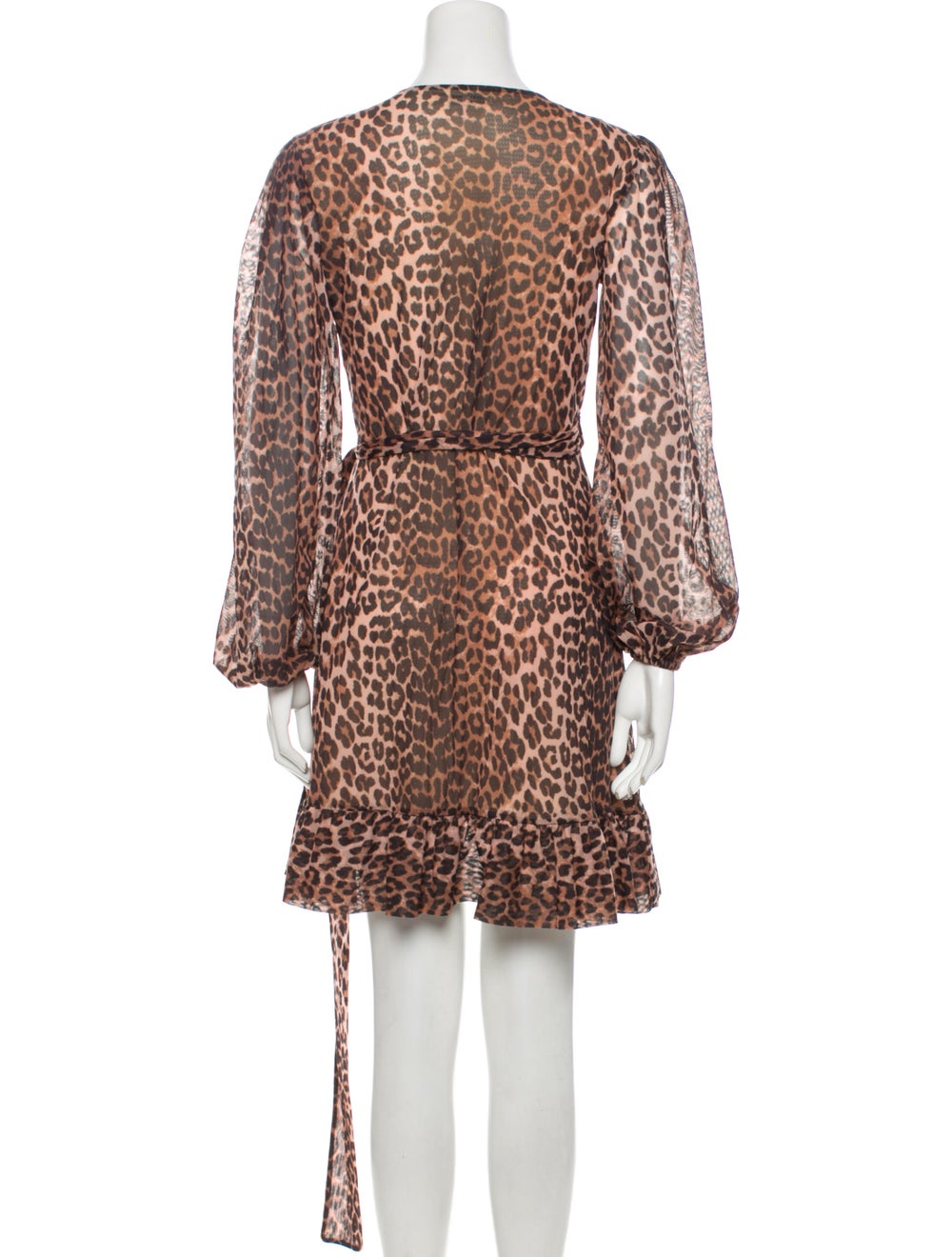 Ganni Animal Print Mini Dress - image 3