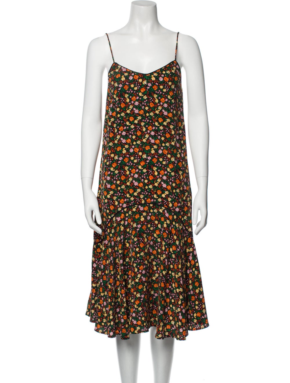Ganni Silk Midi Length Dress - image 1