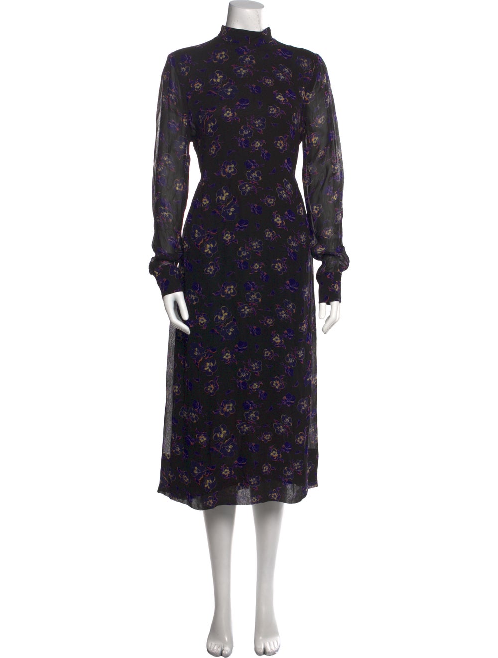 Ganni Floral Print Midi Length Dress - image 1