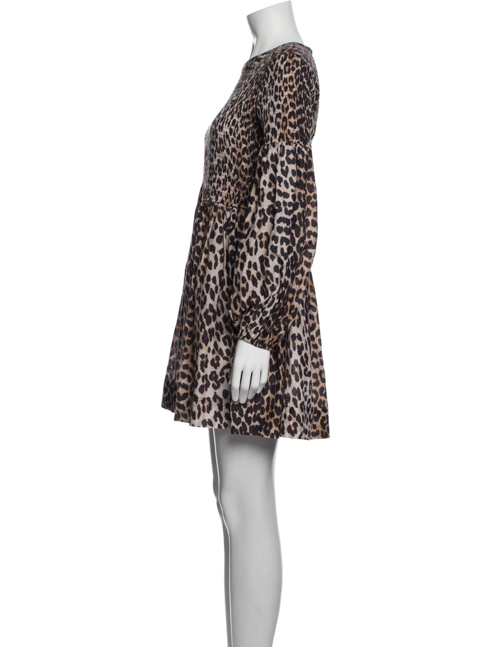 Ganni Animal Print Mini Dress - image 2