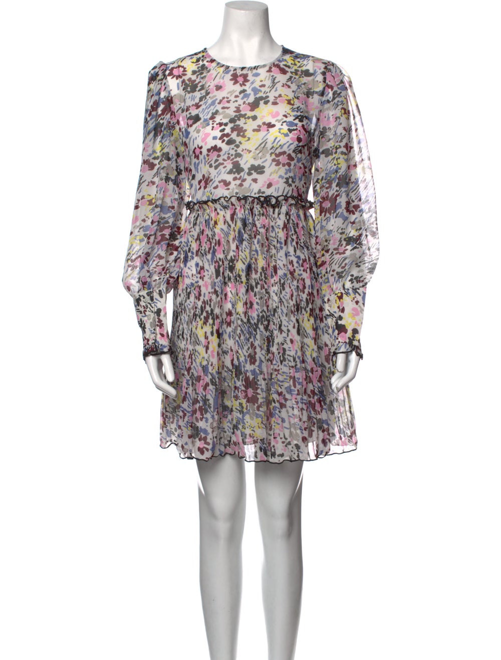 Ganni Floral Print Mini Dress - image 1