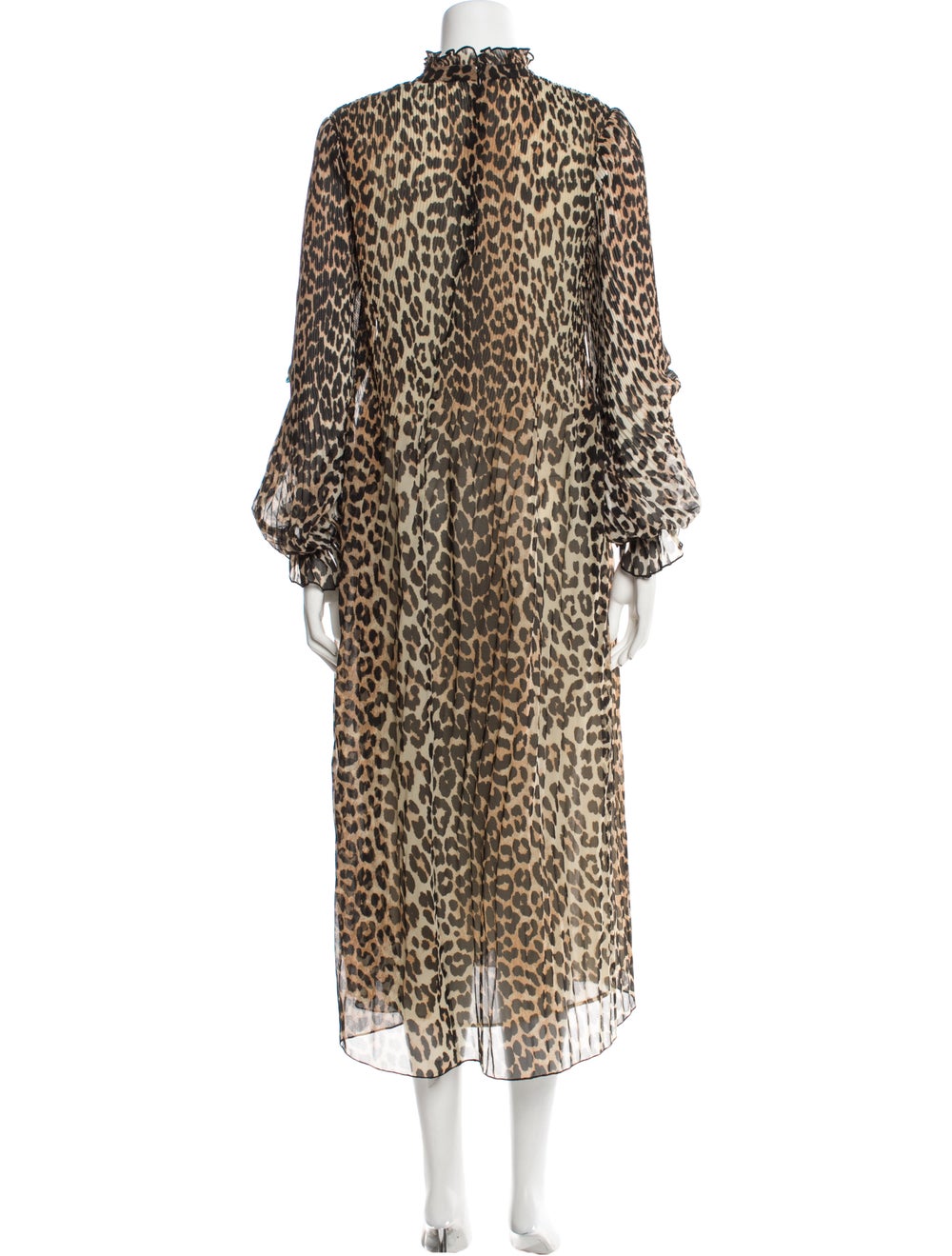 Ganni Animal Print Long Dress - image 3