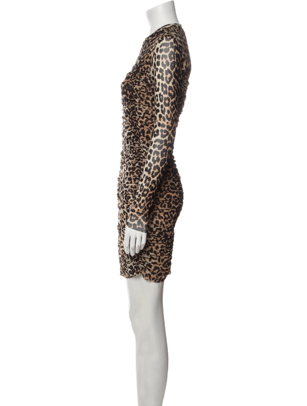 Ganni Animal Print Mini Dress - image 2