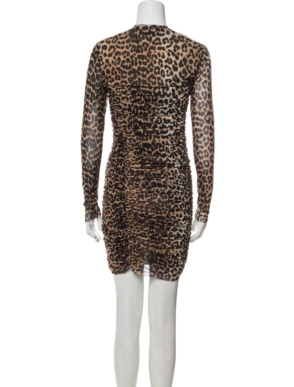 Ganni Animal Print Mini Dress - image 3