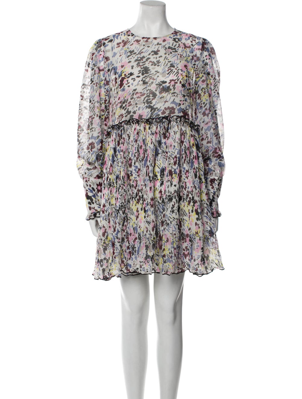 Ganni Floral Print Mini Dress - image 1