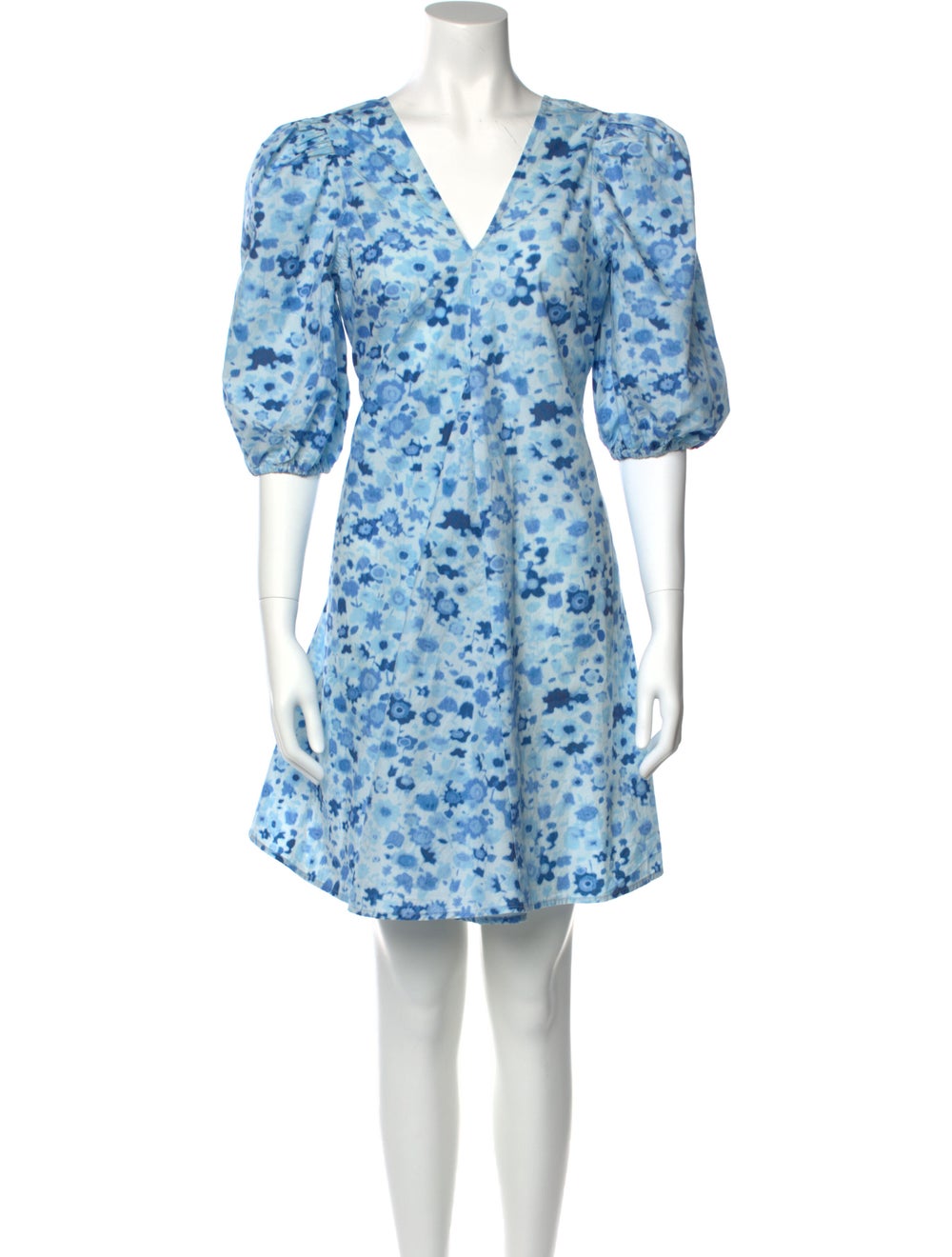 Ganni Floral Print Mini Dress - image 1