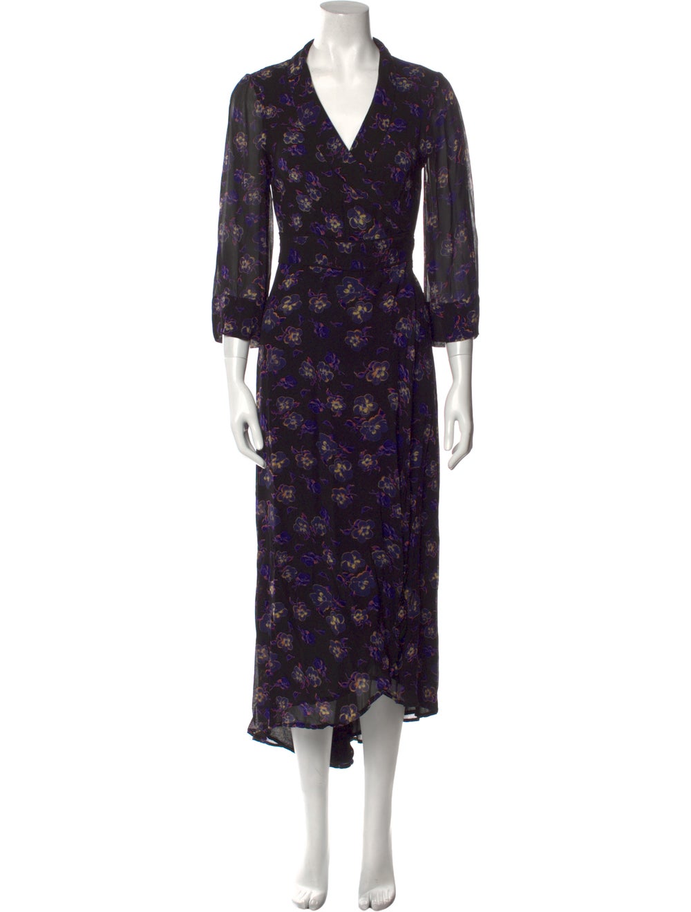 Ganni Floral Print Long Dress - image 1