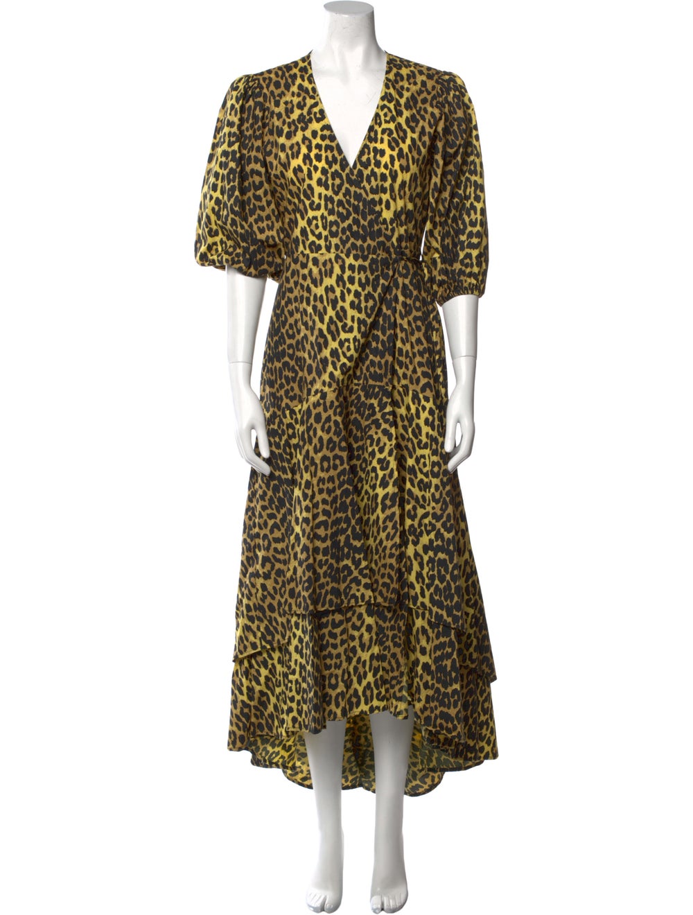 Ganni Animal Print Long Dress - image 1