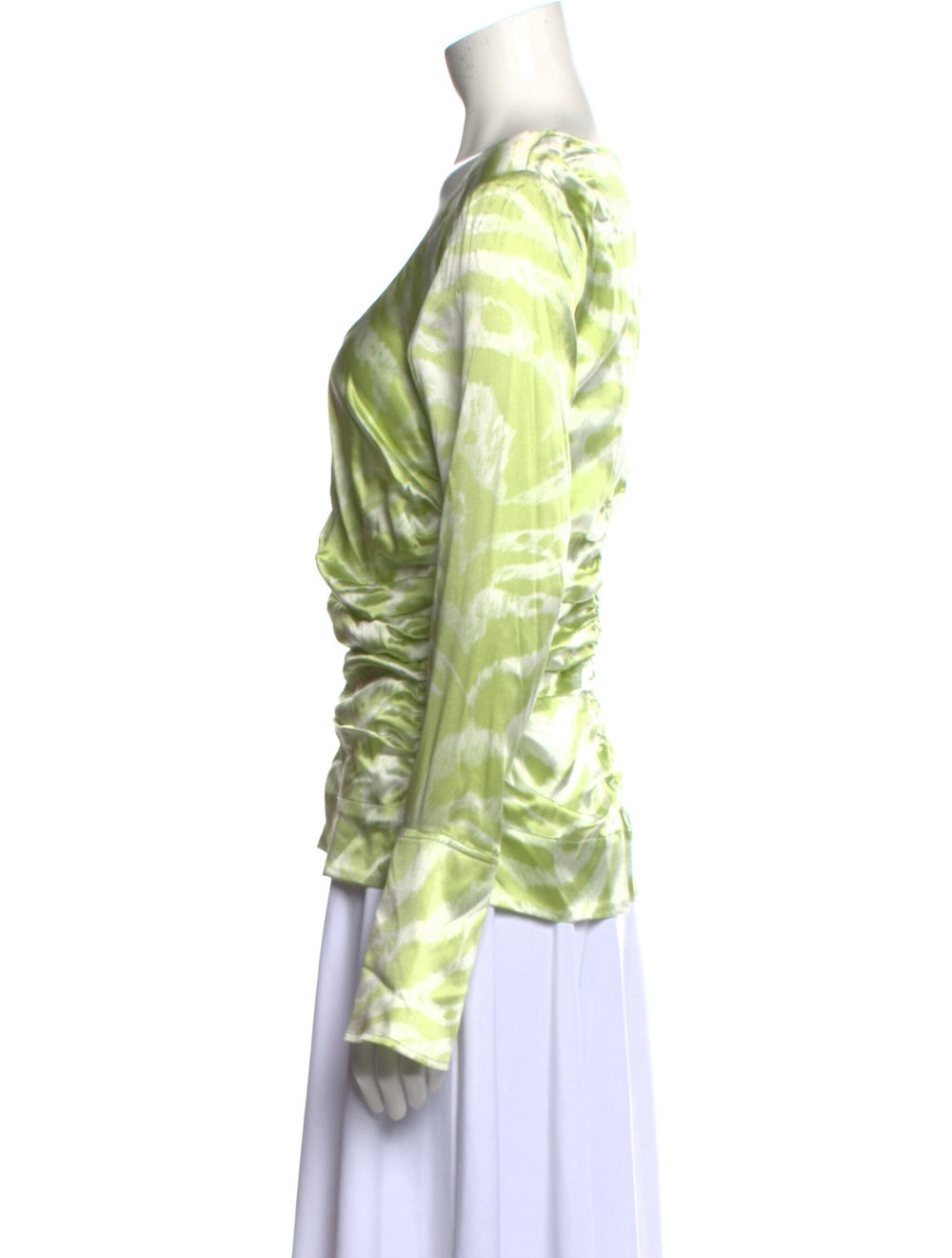 Ganni Silk Animal Print Blouse - image 2