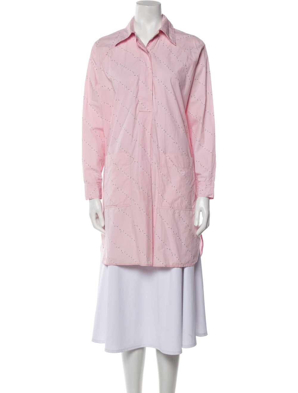 Ganni Printed Long Sleeve Tunic - image 1
