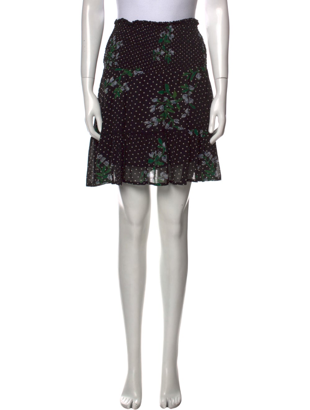 Ganni Floral Print Mini Skirt - image 1