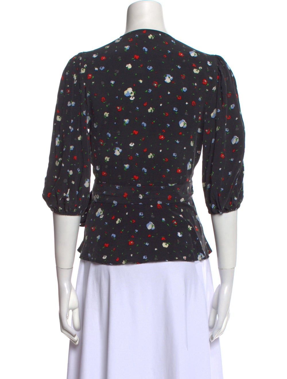 Ganni Silk Floral Print Blouse - image 3