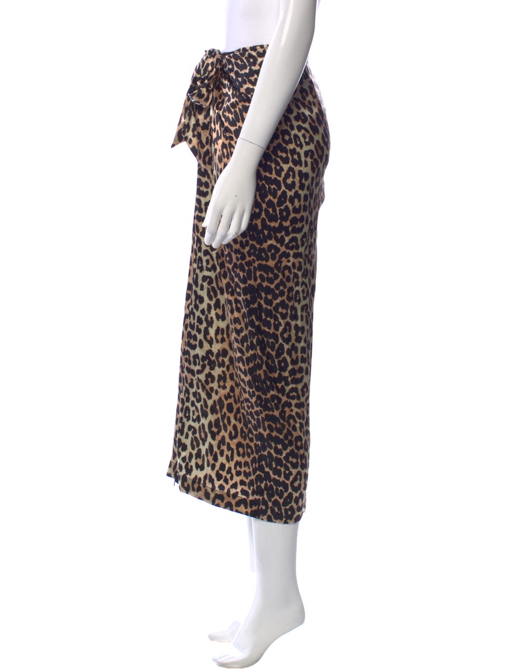 Ganni Silk Midi Length Skirt - image 2