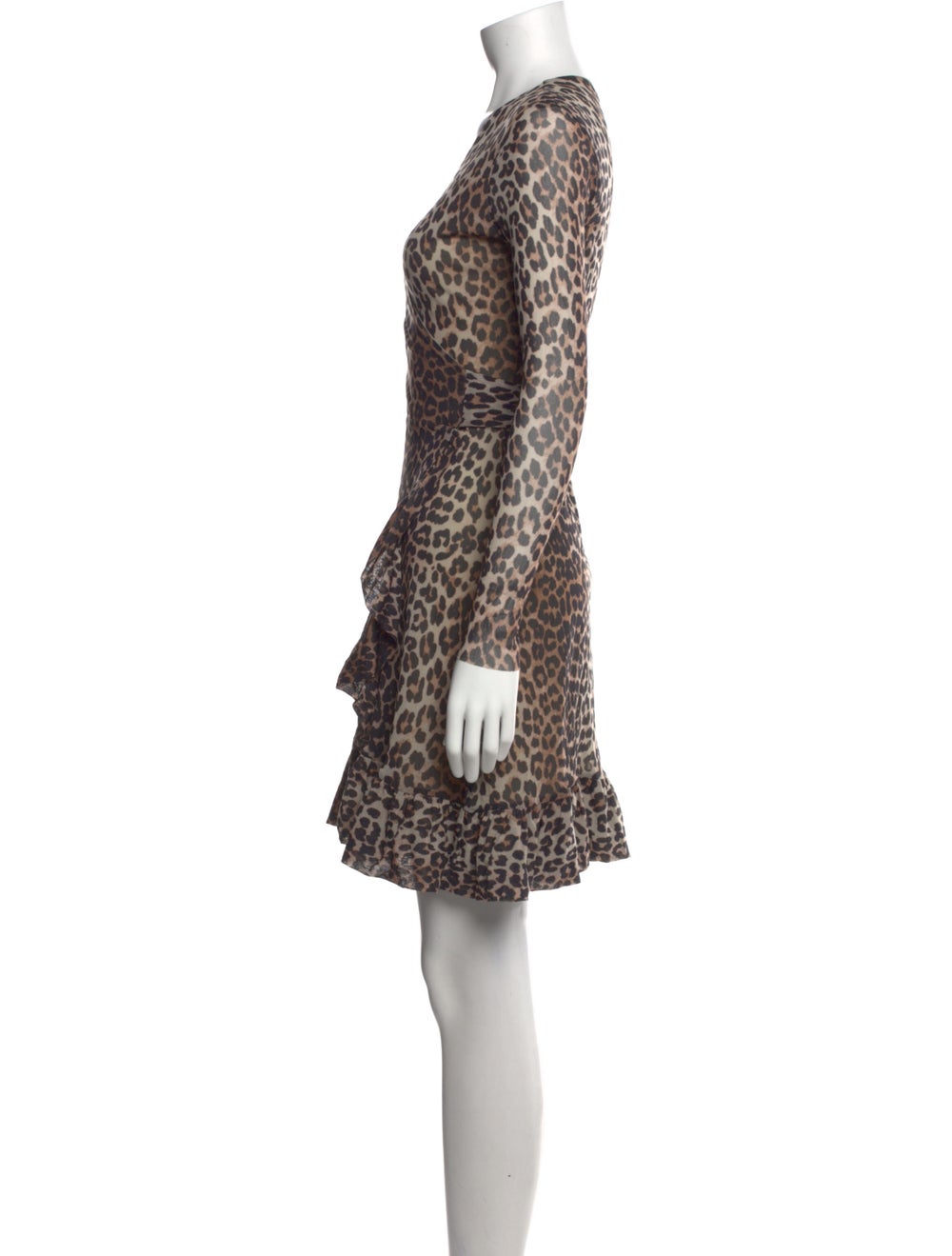 Ganni Animal Print Mini Dress - image 2