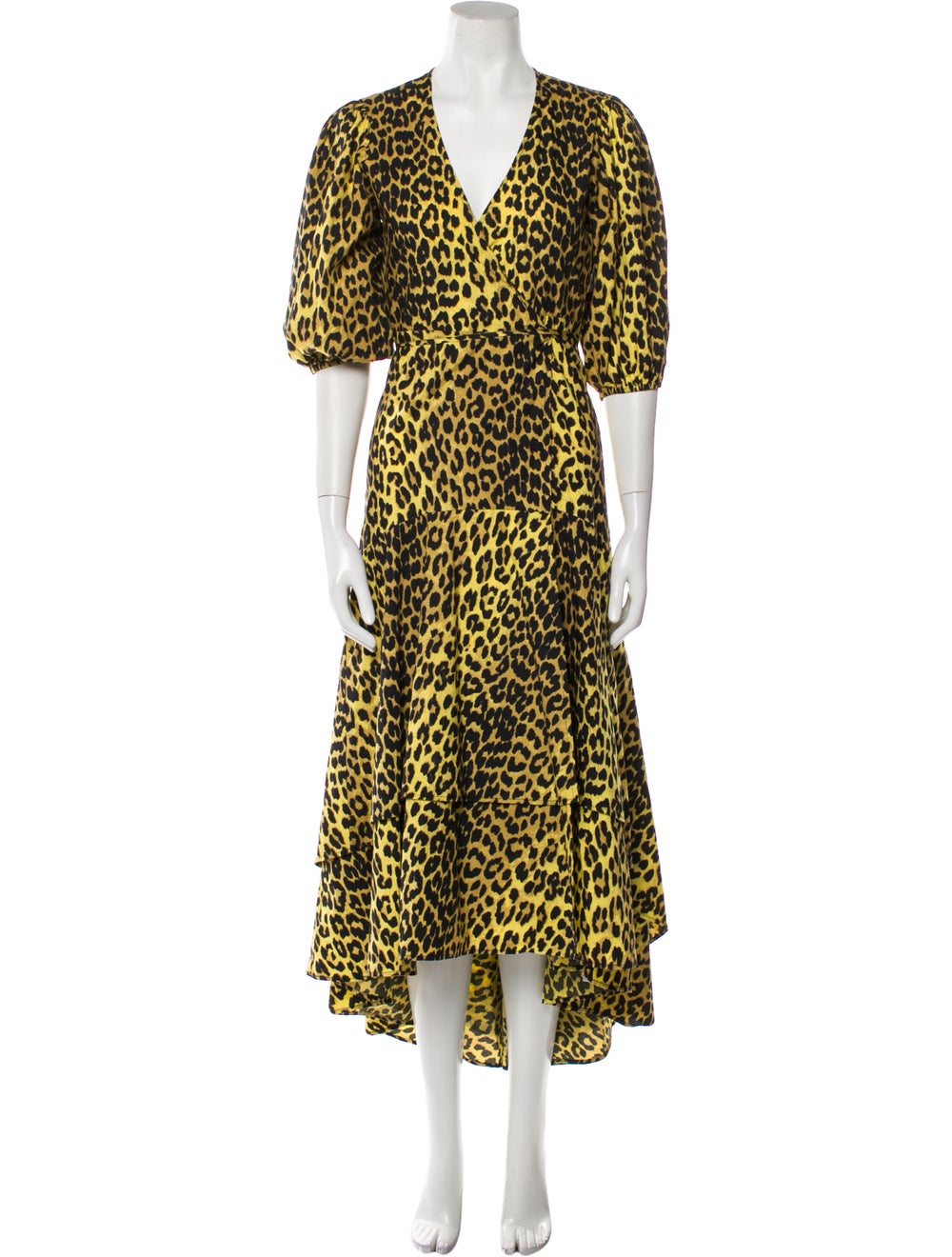 Ganni Animal Print Long Dress - image 1