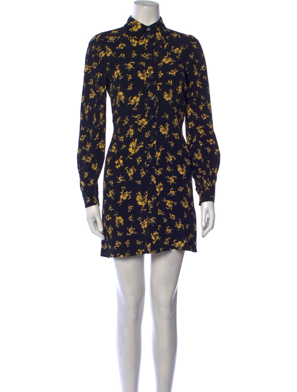 Ganni Floral Print Mini Dress - image 1