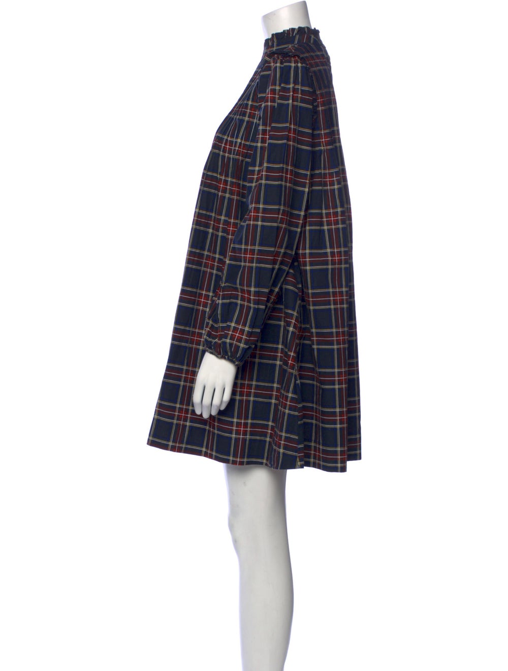 Ganni Plaid Print Mini Dress w/ Tags - image 2