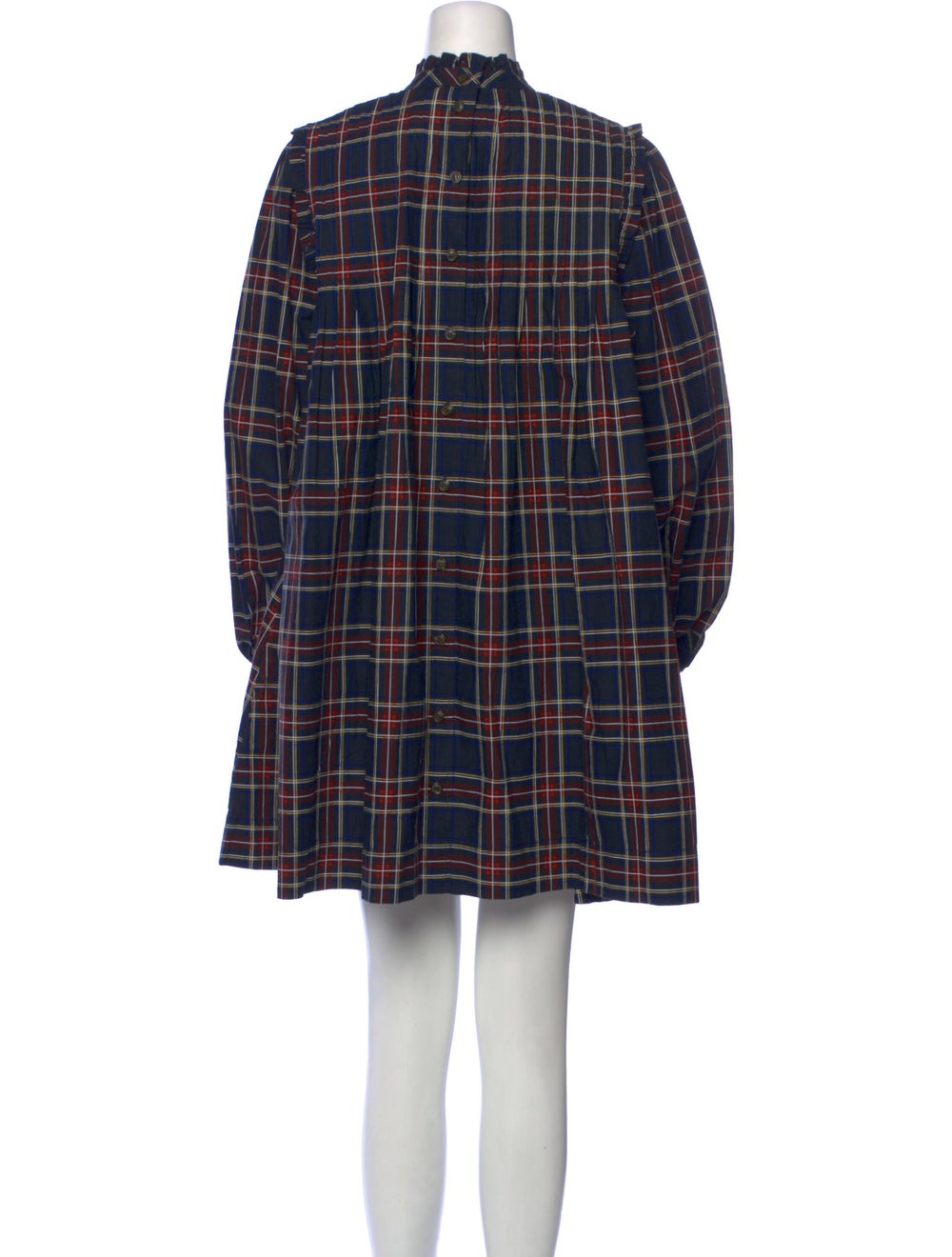 Ganni Plaid Print Mini Dress w/ Tags - image 3