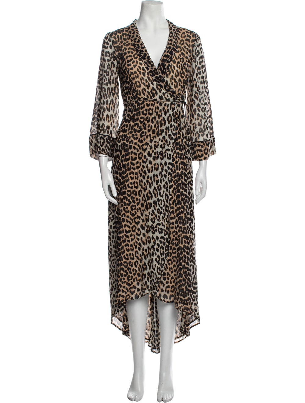 Ganni Animal Print Long Dress - image 1