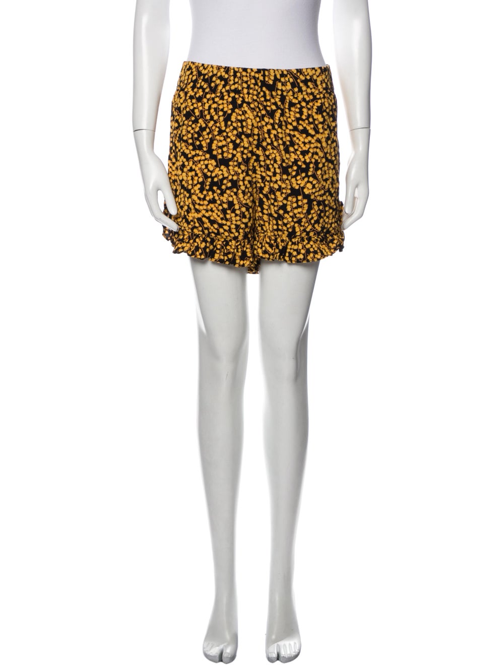 Ganni Floral Print Mini Shorts - image 1