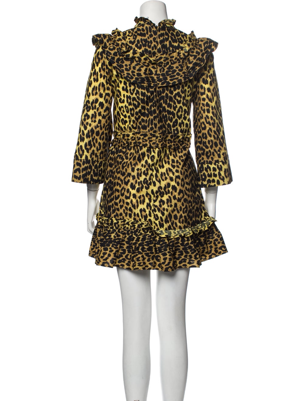 Ganni Animal Print Mini Dress - image 3