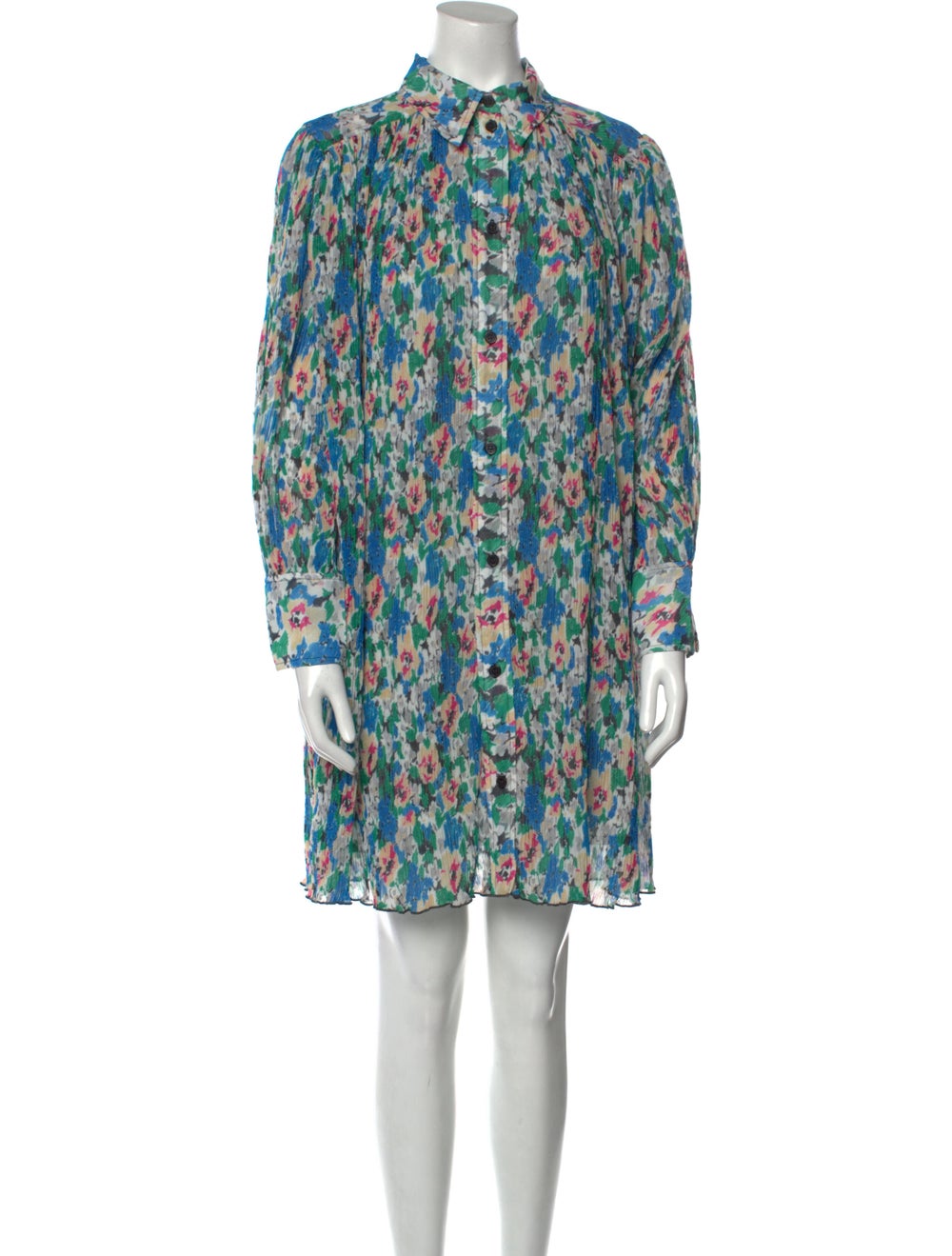 Ganni Floral Print Mini Dress - image 1