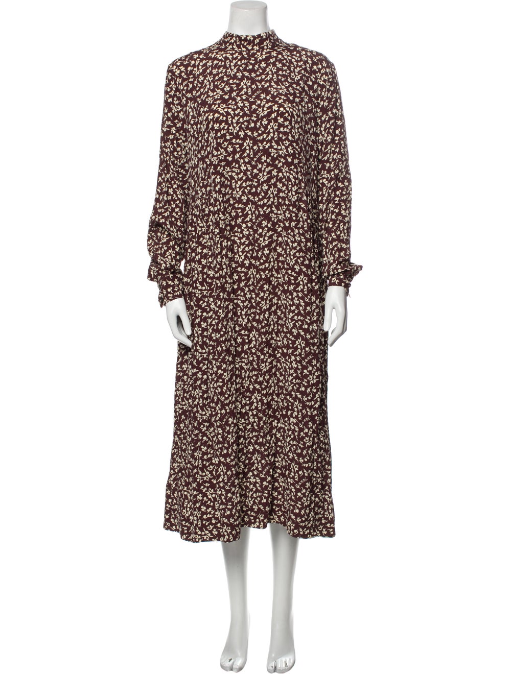 Ganni Floral Print Long Dress - image 1
