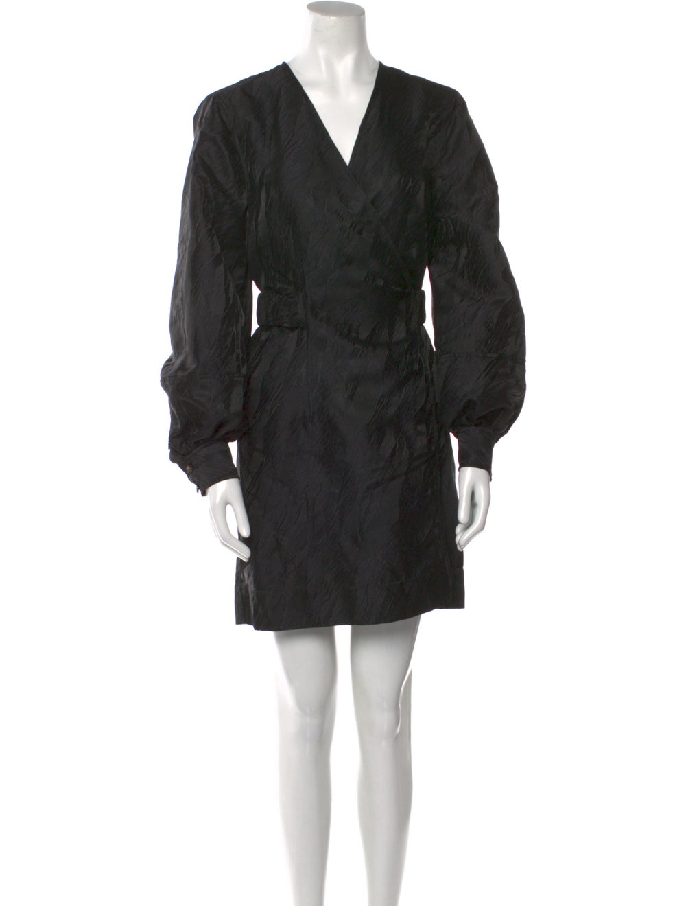 Ganni V-Neck Mini Dress w/ Tags - image 1